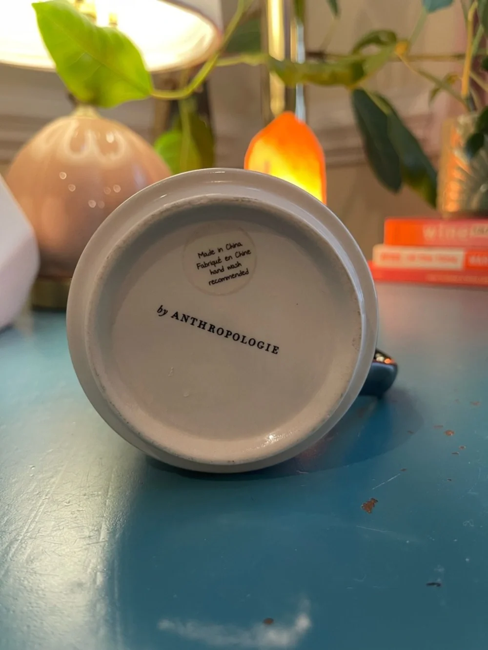 Anthropologie Margot Mosaic Tile Monogram “C” Mug